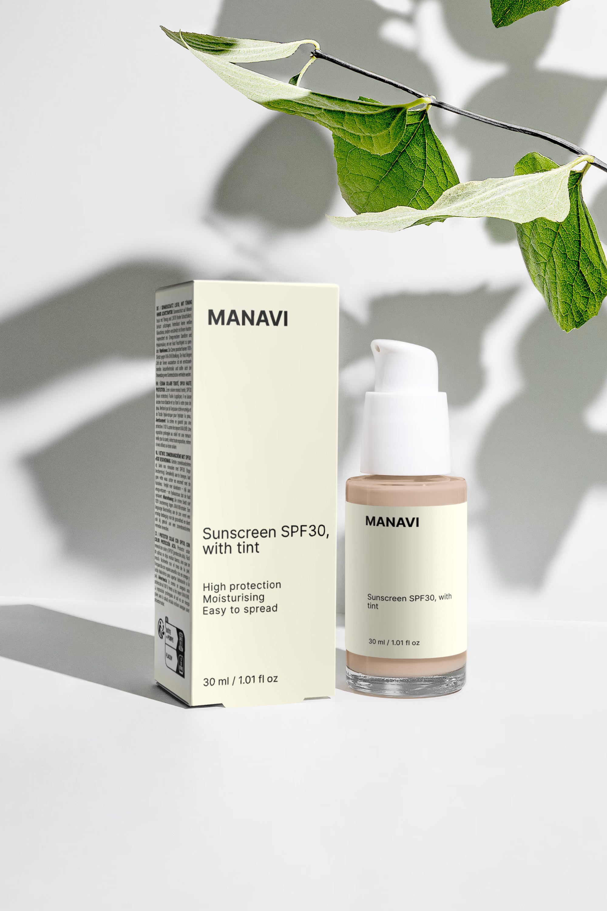 Sunscreen SPF30, with tint