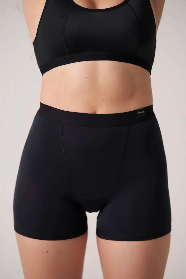 ELLA super absorbent period boxers: Black / M