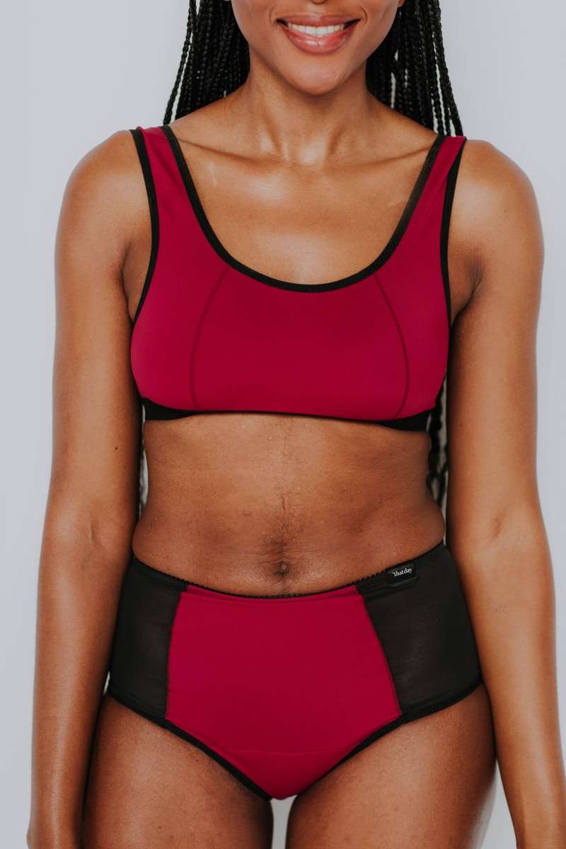 UNA High-Rise Period Proof Panties: Black / XXL