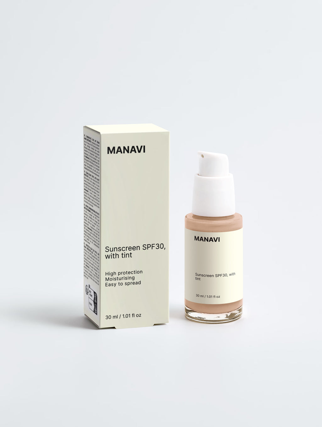 Sunscreen SPF30, with tint