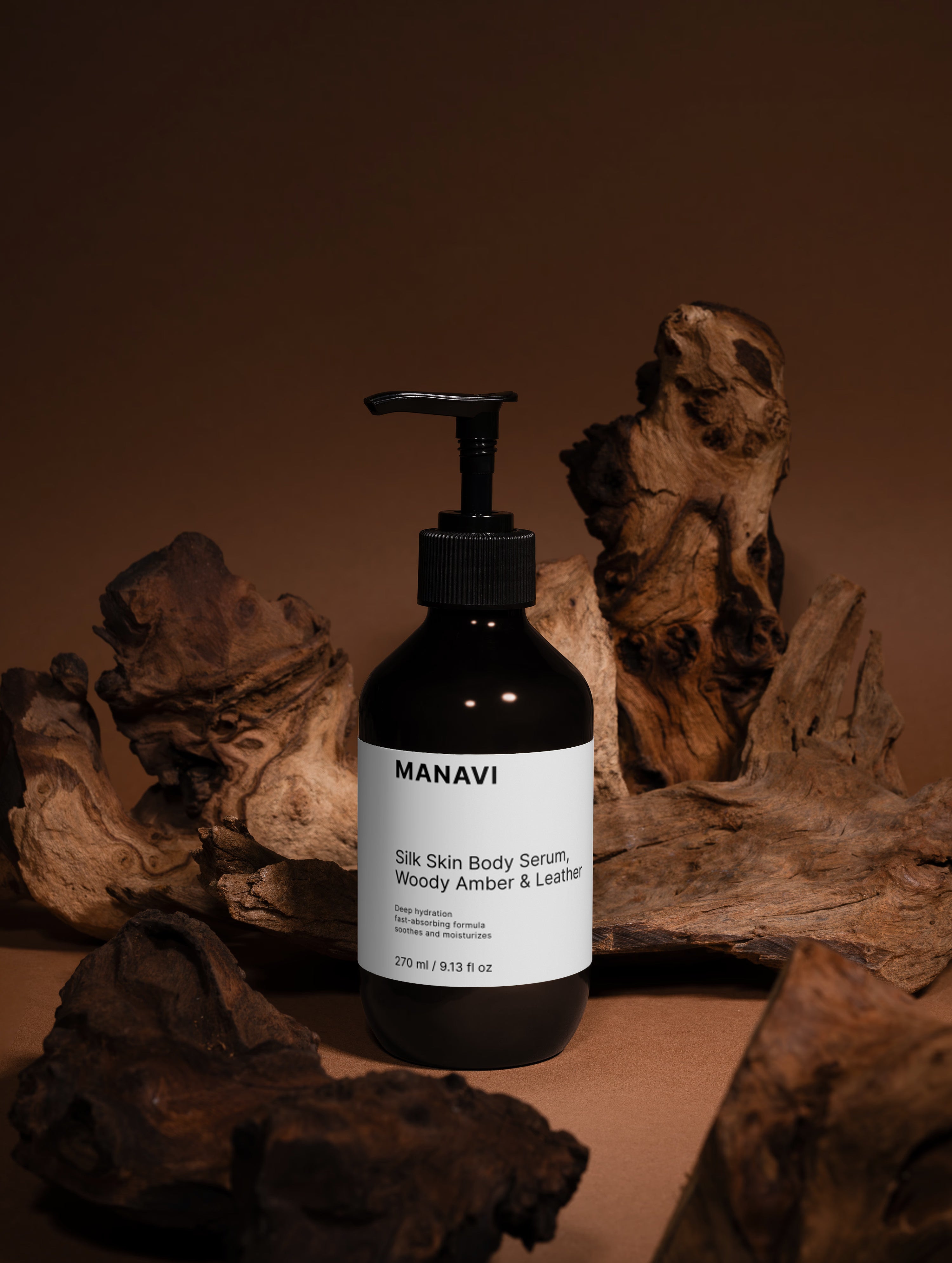 Silk Skin Body Serum, Woody Amber & Leather