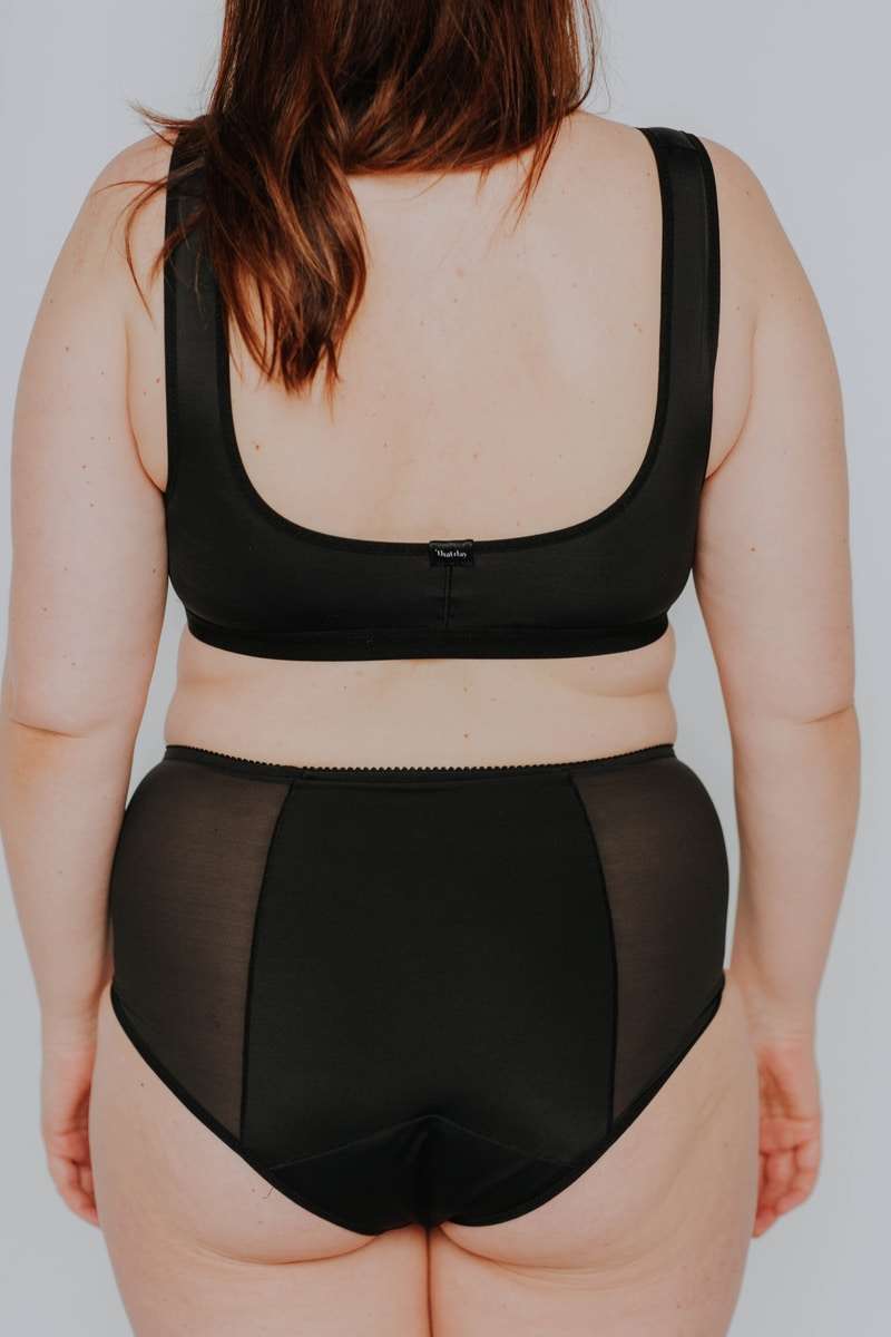 UNA High-Rise Period Proof Panties: Black / XXL-11