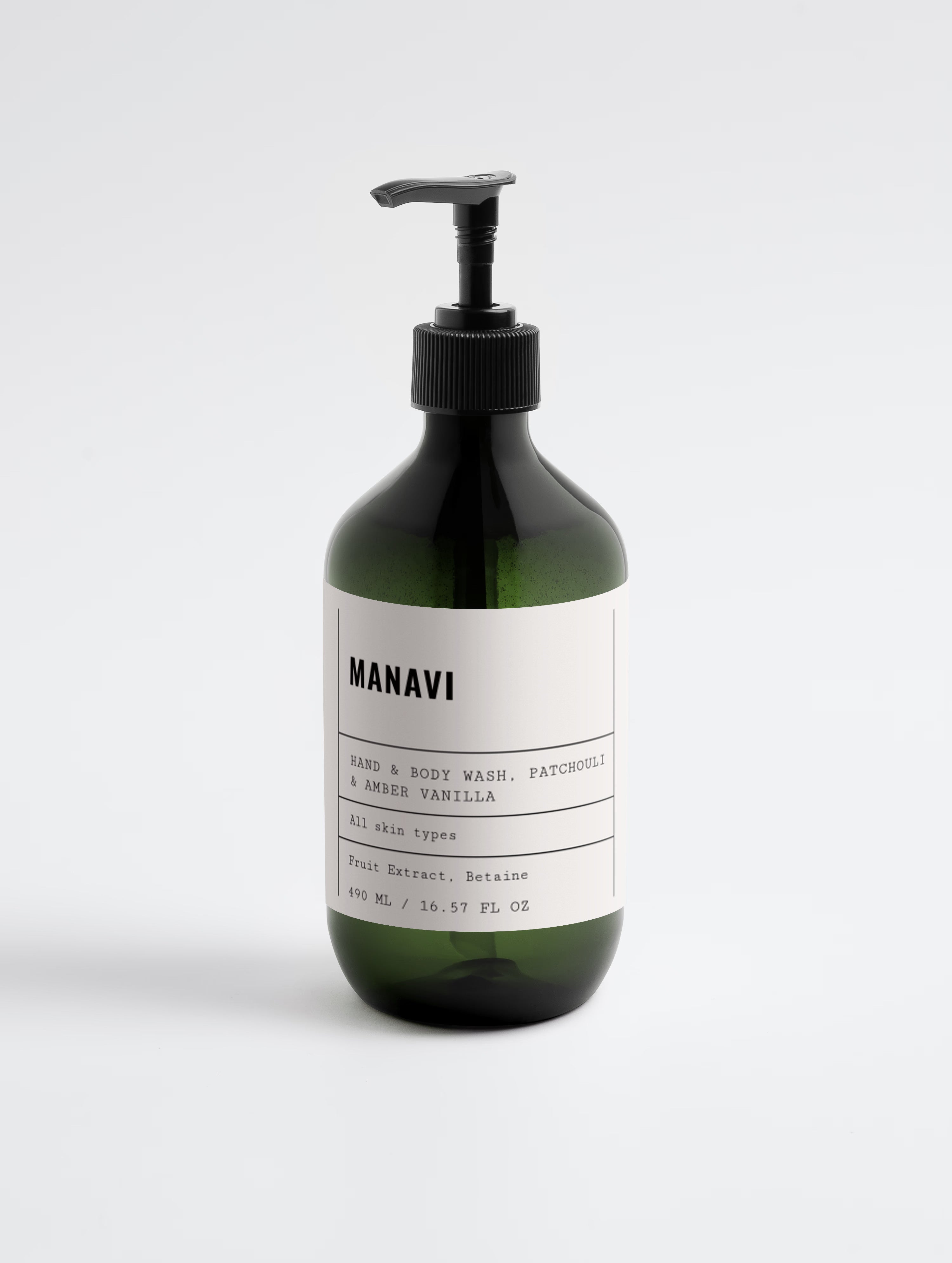 Hand & Body Wash, Patchouli & Amber Vanilla